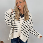 Just the Beginning Striped Cardigan - PAPER DOLL