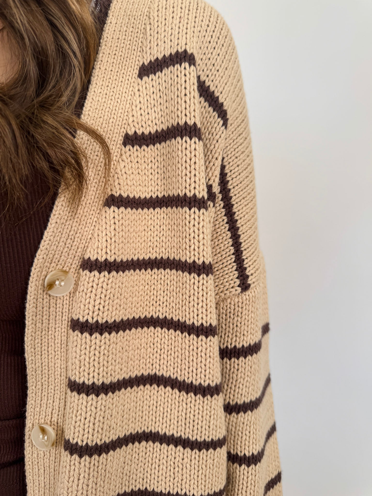 Just the Beginning Striped Cardigan - PAPER DOLL