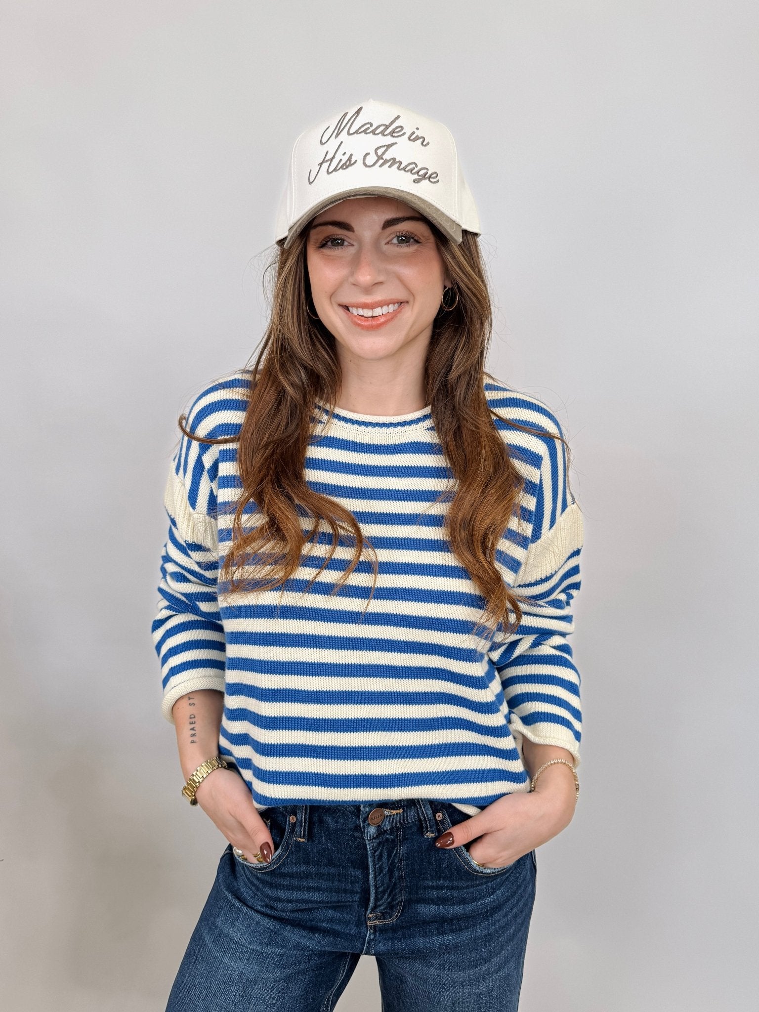 Scarlett Striped Knit Sweater - PAPER DOLL