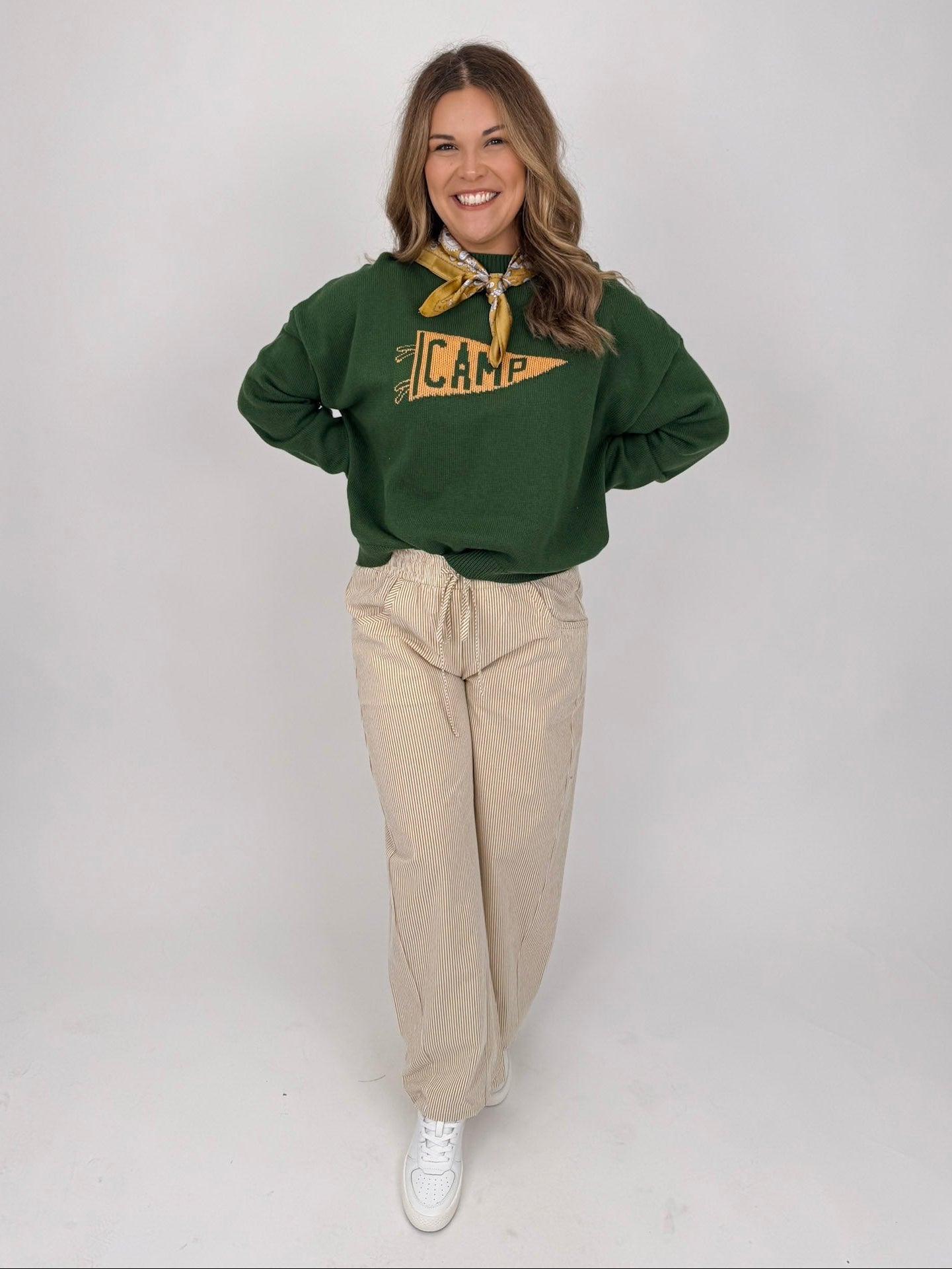 "Camp" Flag Sweatshirt - PAPER DOLL