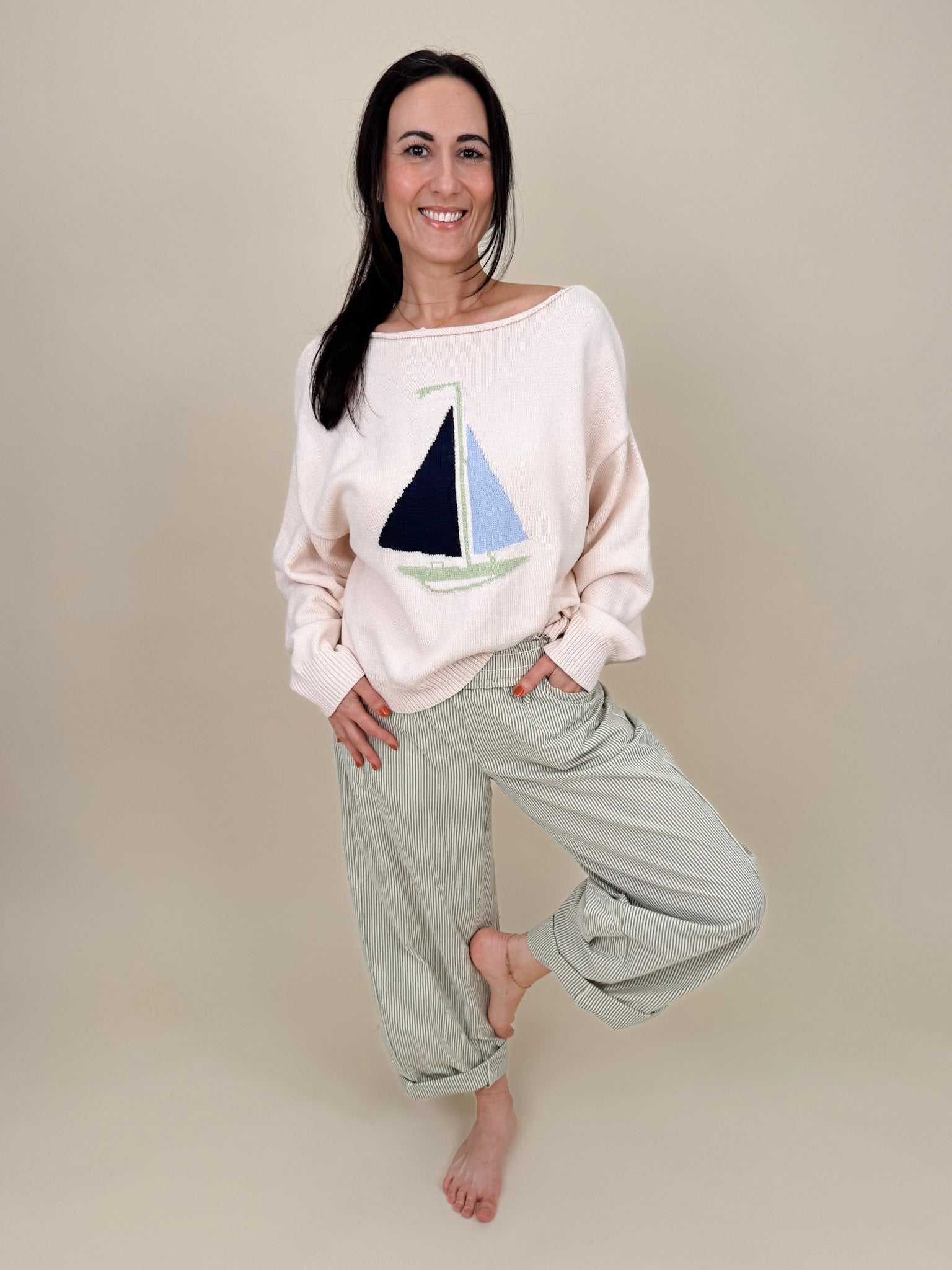 Sailboat Sweater - PAPER DOLL