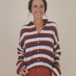 Meg Striped Cardigan - PAPER DOLL