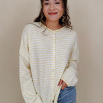 Heartstrings Tugged Striped Cardigan - PAPER DOLL