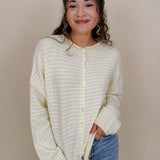 Heartstrings Tugged Striped Cardigan - PAPER DOLL
