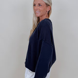 Emerson Raw Edge Knit Cardigan - PAPER DOLL