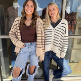 Just the Beginning Striped Cardigan - PAPER DOLL