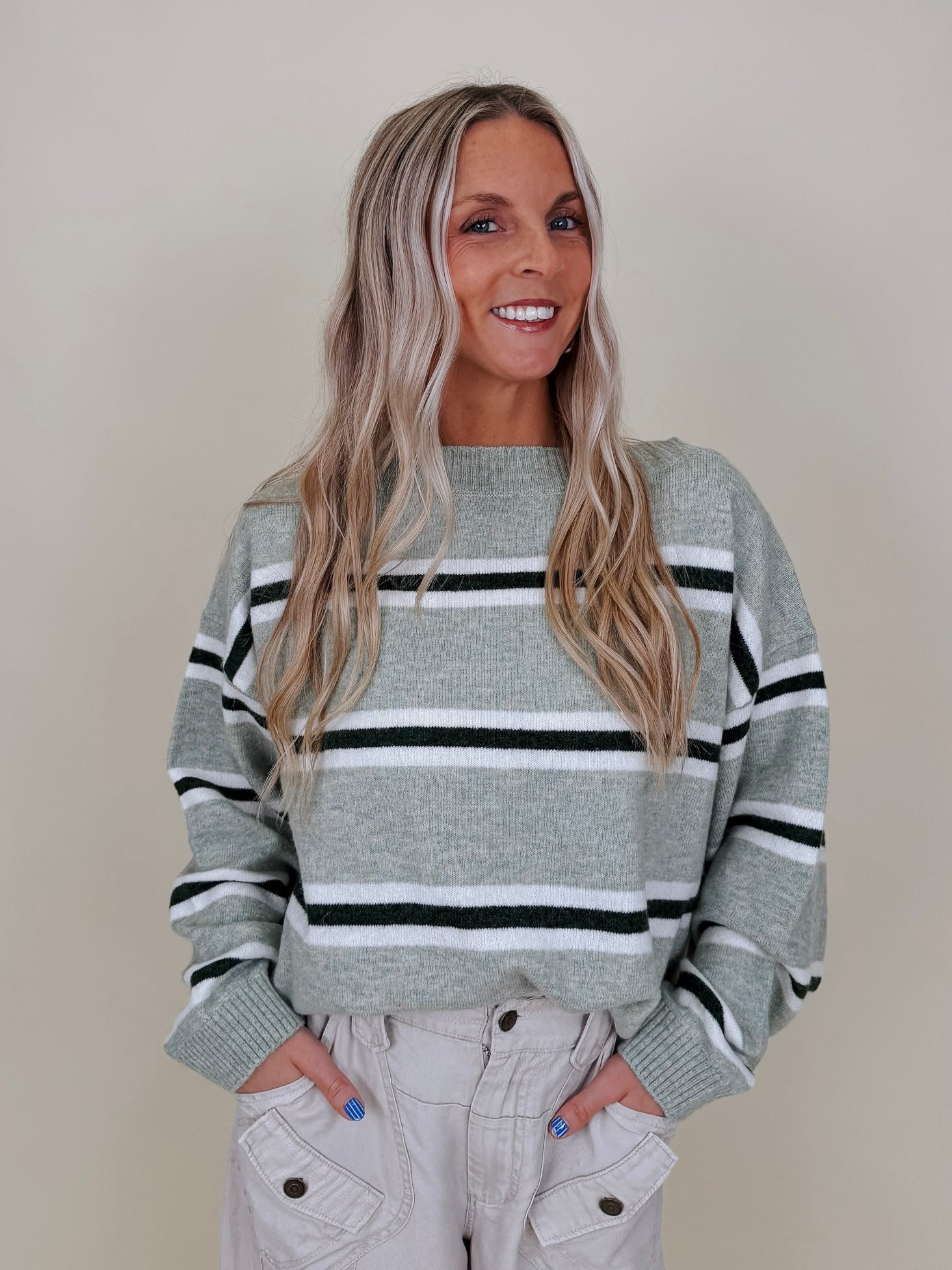 Birdie Boat Neck Sweater - PAPER DOLL