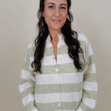 Melanie Striped Cardigan - PAPER DOLL