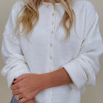 Della Super Soft Button Up Knit Sweater - PAPER DOLL