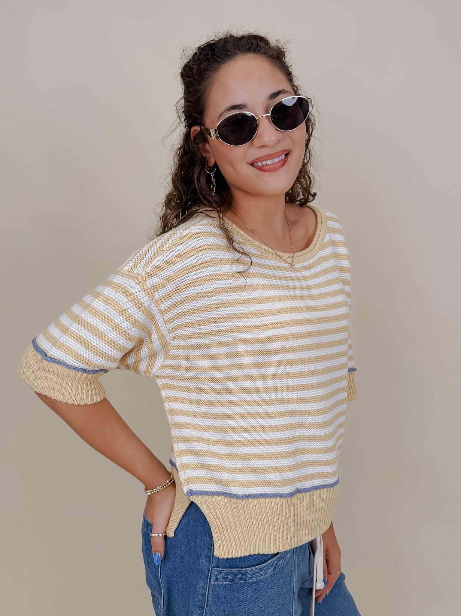 Ainsley Stripe Sweater - PAPER DOLL