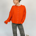 Della Super Soft Button Up Knit Sweater - PAPER DOLL