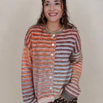 Poppy Rainbow Stripe Cardigan - PAPER DOLL
