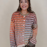 Poppy Rainbow Stripe Cardigan - PAPER DOLL