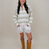 Melanie Striped Cardigan - PAPER DOLL