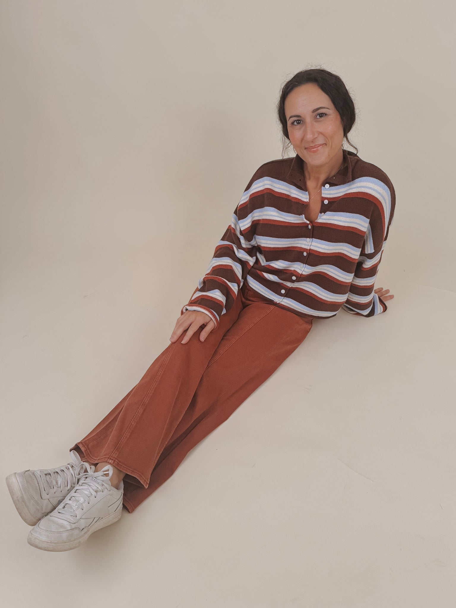 Meg Striped Cardigan - PAPER DOLL
