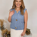 It's Time Chunky Knit Vest - PAPER DOLL
