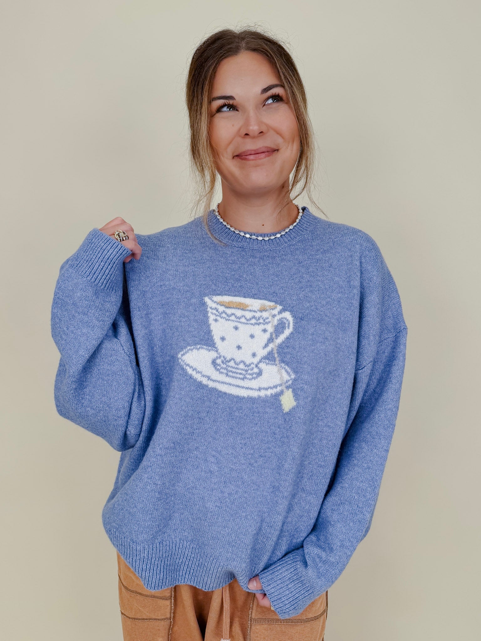 My Cup Of Tea Sweater - PAPER DOLL