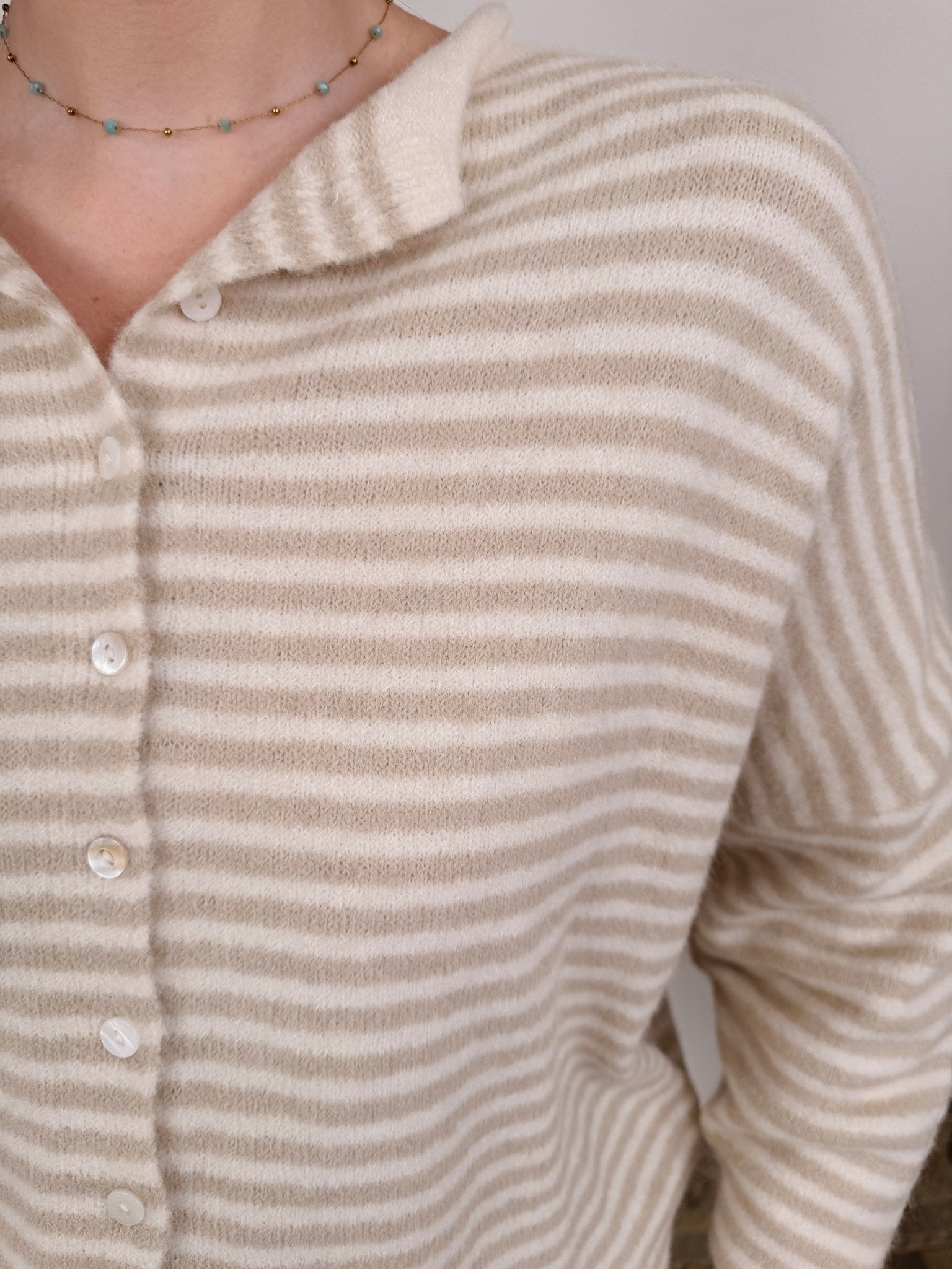 Heartstrings Tugged Striped Cardigan - PAPER DOLL
