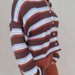 Meg Striped Cardigan - PAPER DOLL
