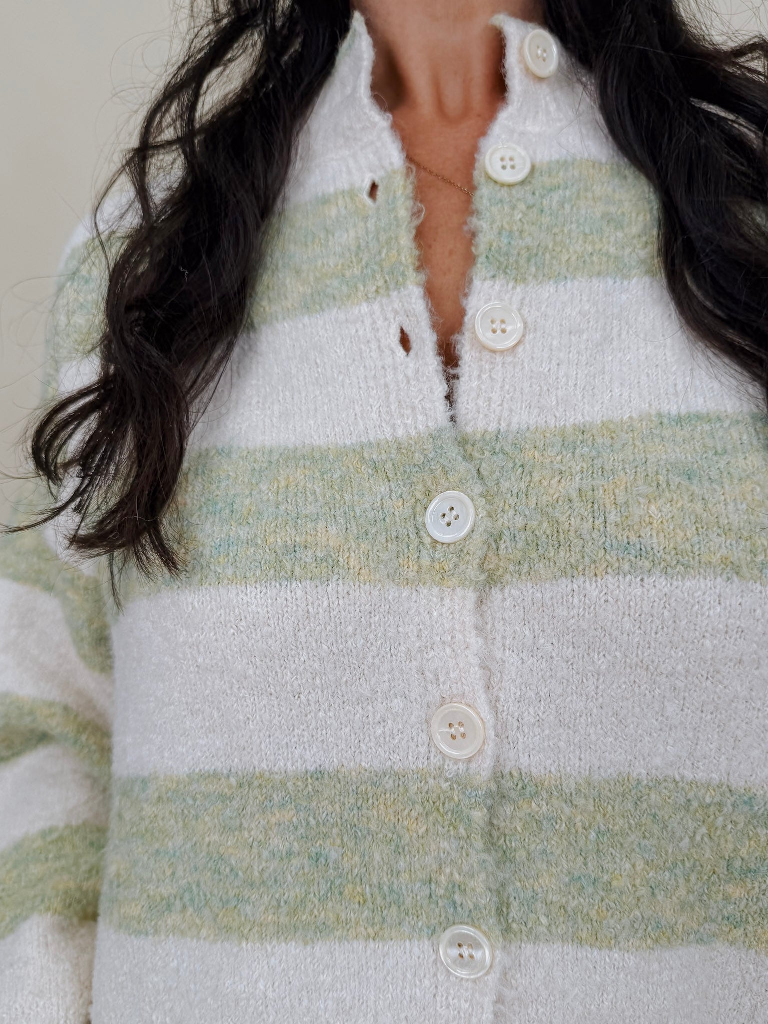 Melanie Striped Cardigan - PAPER DOLL