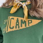"Camp" Flag Sweatshirt - PAPER DOLL