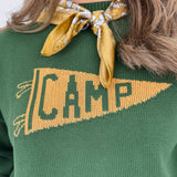 "Camp" Flag Sweatshirt - PAPER DOLL