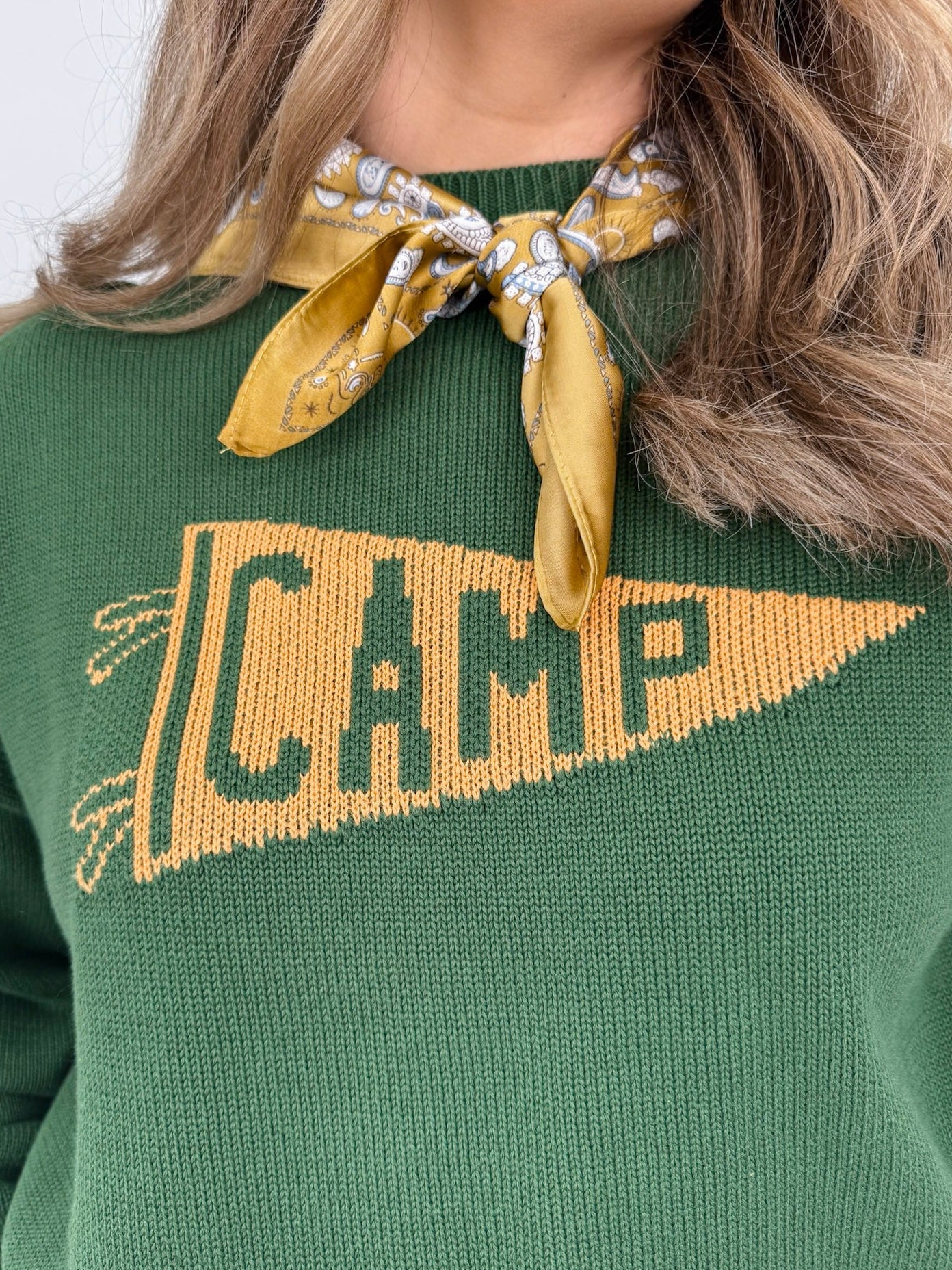 "Camp" Flag Sweatshirt - PAPER DOLL