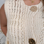 It's Time Chunky Knit Vest - PAPER DOLL