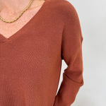 Alicia V - Neck Sweater - PAPER DOLL