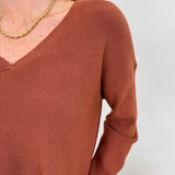 Alicia V - Neck Sweater - PAPER DOLL