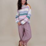 Confetti Color Block Sweater - PAPER DOLL