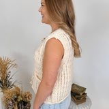 It's Time Chunky Knit Vest - PAPER DOLL