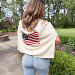 American Flag Graphic Sweater - PAPER DOLL