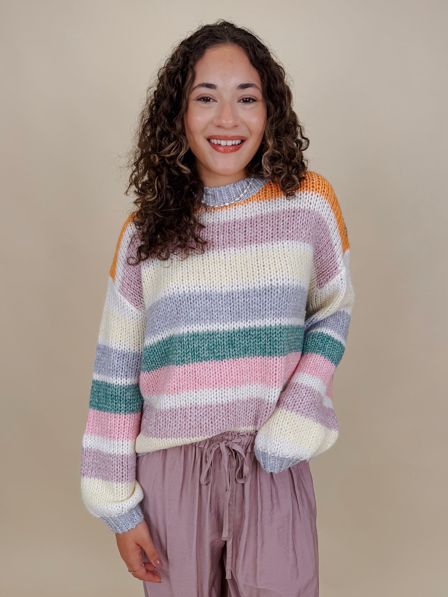 Confetti Color Block Sweater - PAPER DOLL