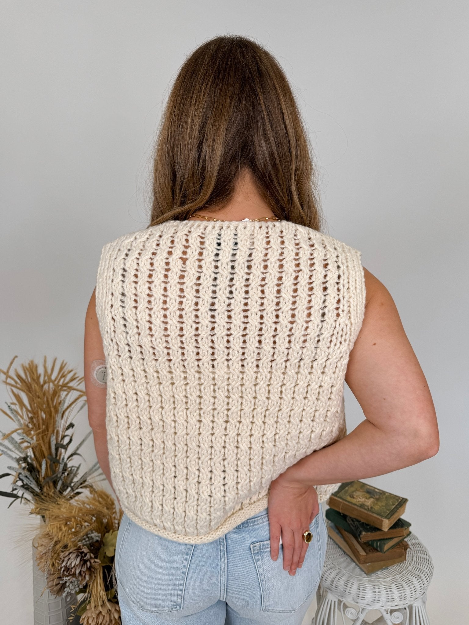 It's Time Chunky Knit Vest - PAPER DOLL
