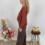 Alicia V - Neck Sweater - PAPER DOLL