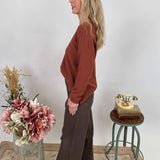 Alicia V - Neck Sweater - PAPER DOLL