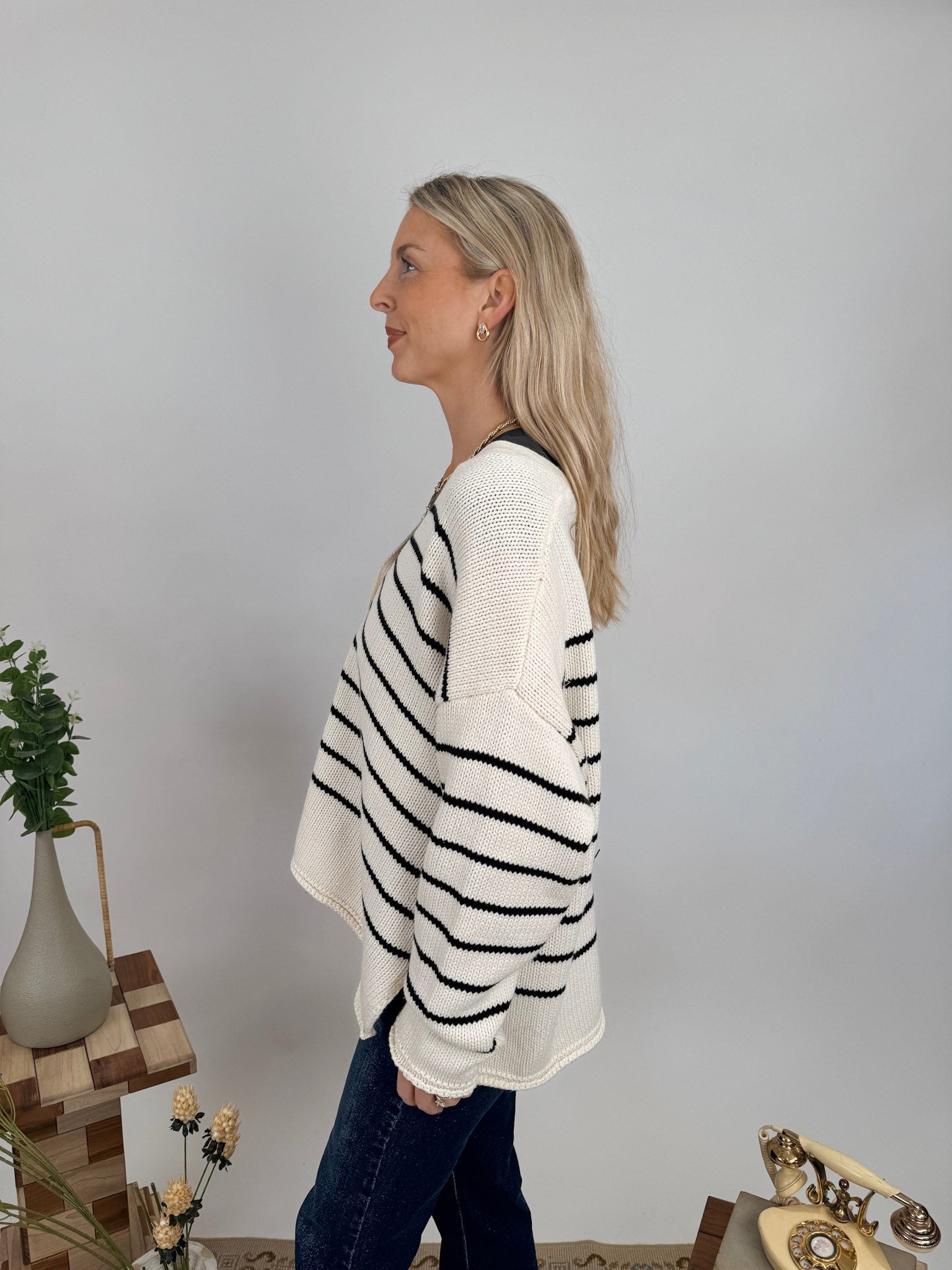 Just the Beginning Striped Cardigan - PAPER DOLL