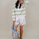 Melanie Striped Cardigan - PAPER DOLL