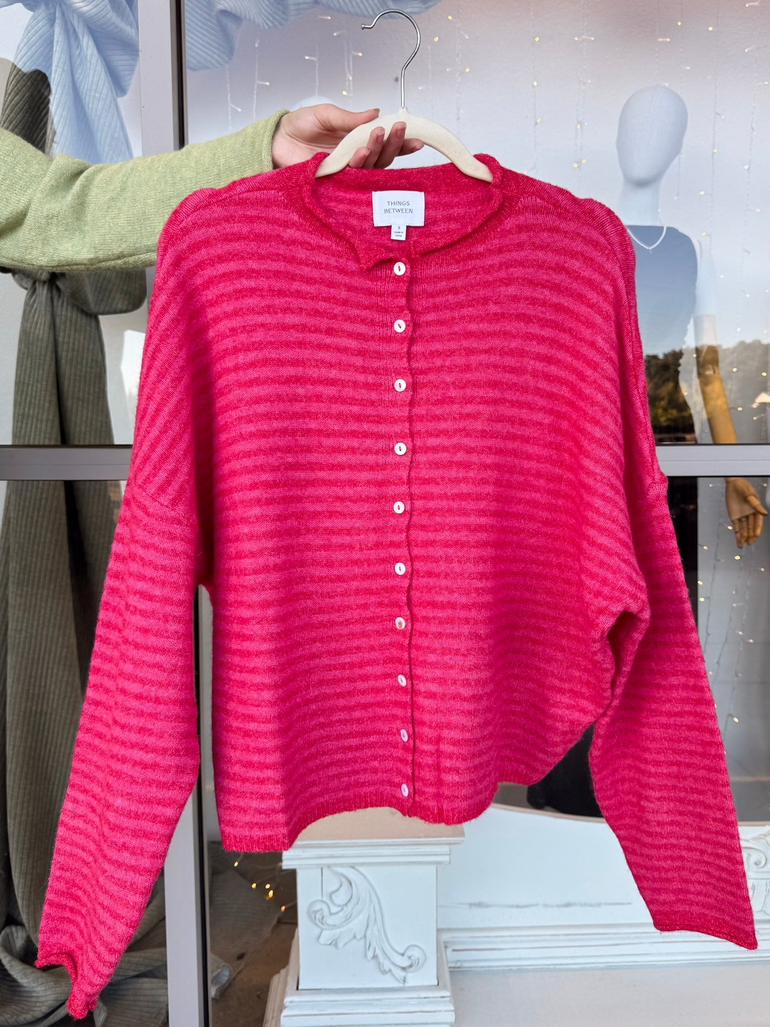 Heartstrings Tugged Striped Cardigan - PAPER DOLL