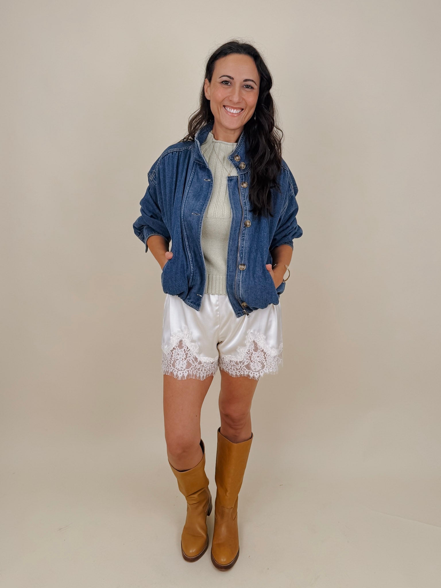 Blair Mock Neck Knit Top - PAPER DOLL