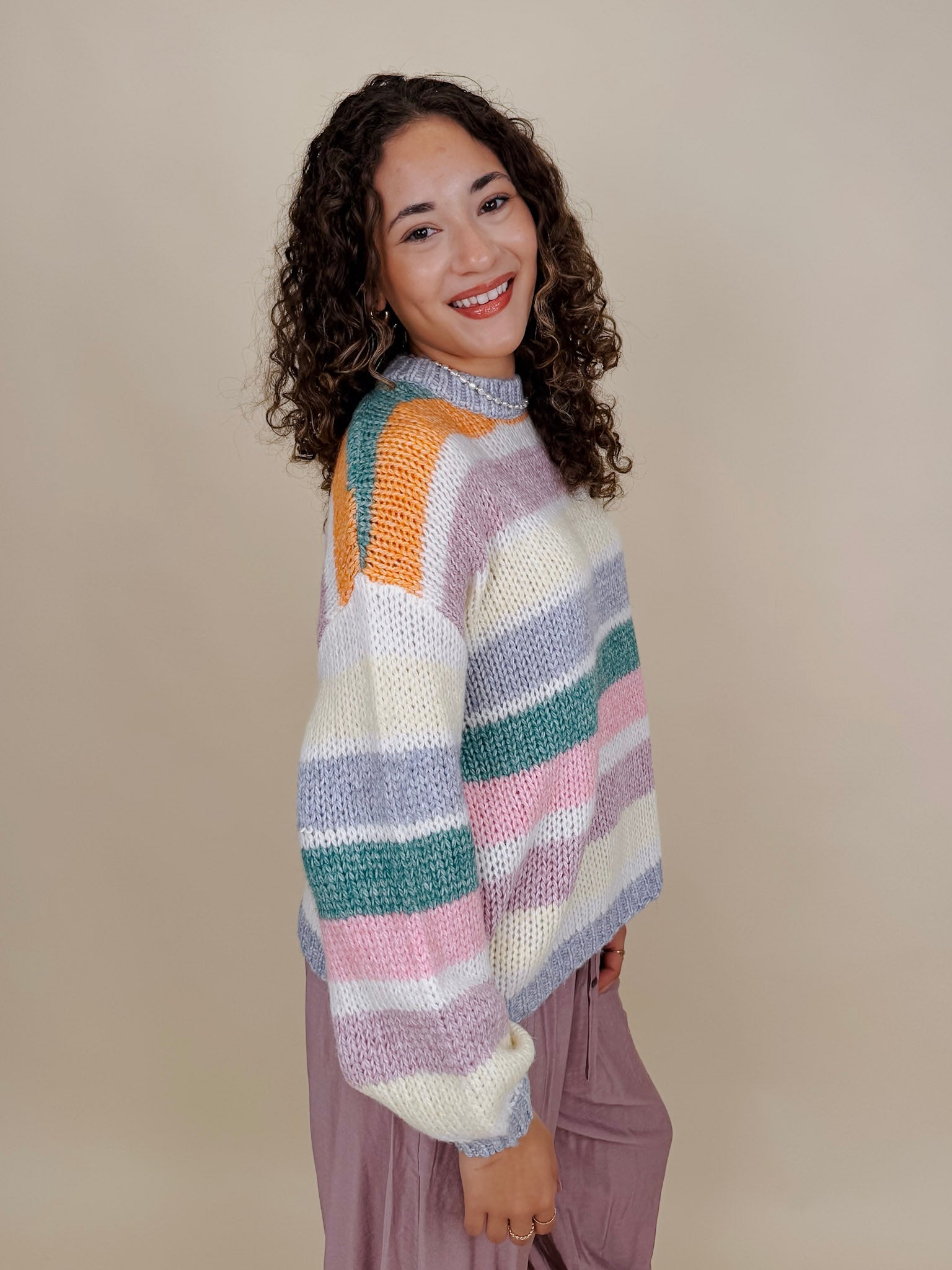 Confetti Color Block Sweater - PAPER DOLL