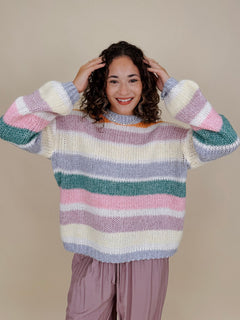 Confetti Color Block Sweater - PAPER DOLL