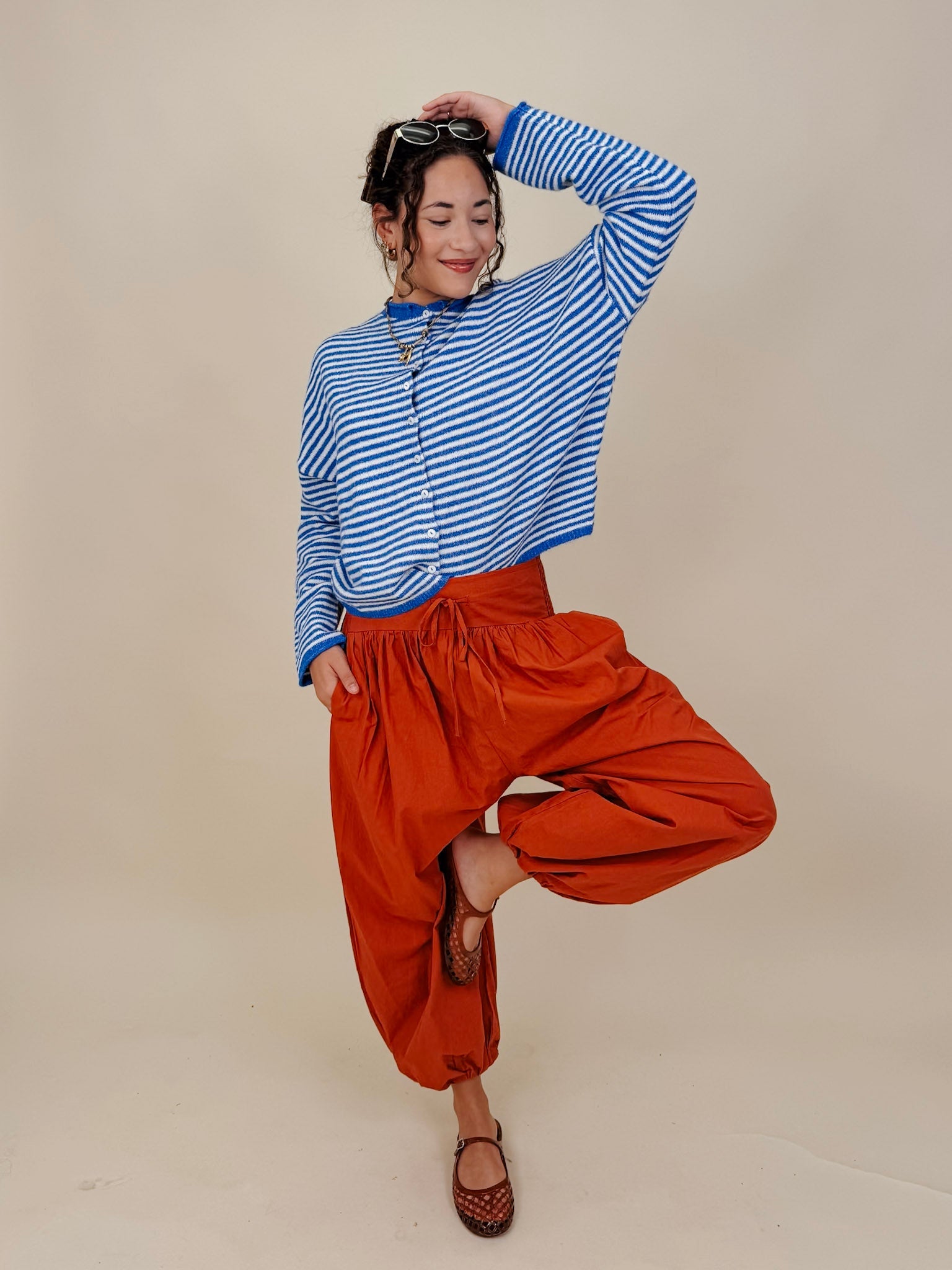 Heartstrings Tugged Striped Cardigan - PAPER DOLL