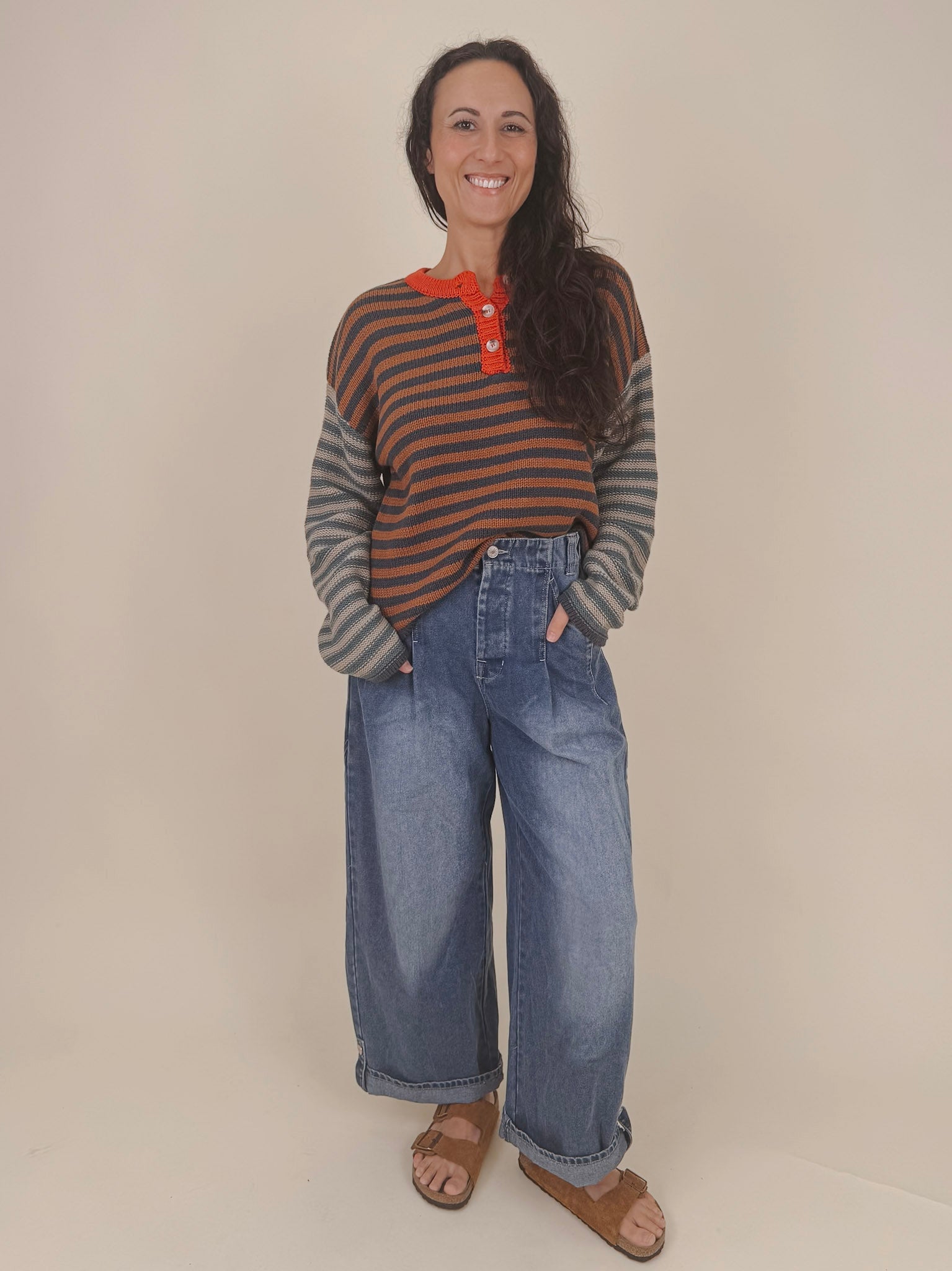 Fireside Multi Stripe Sweater - PAPER DOLL
