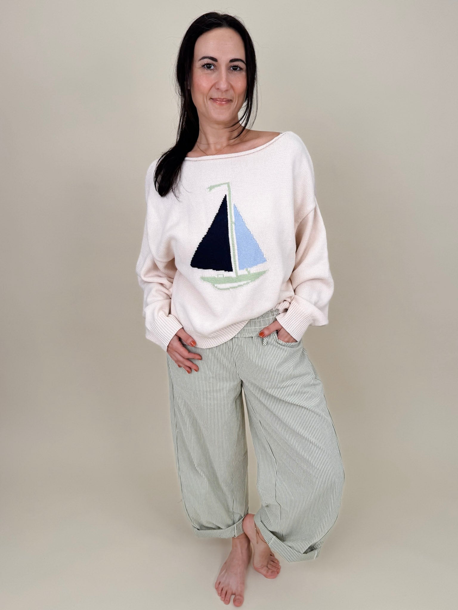 Sailboat Sweater - PAPER DOLL