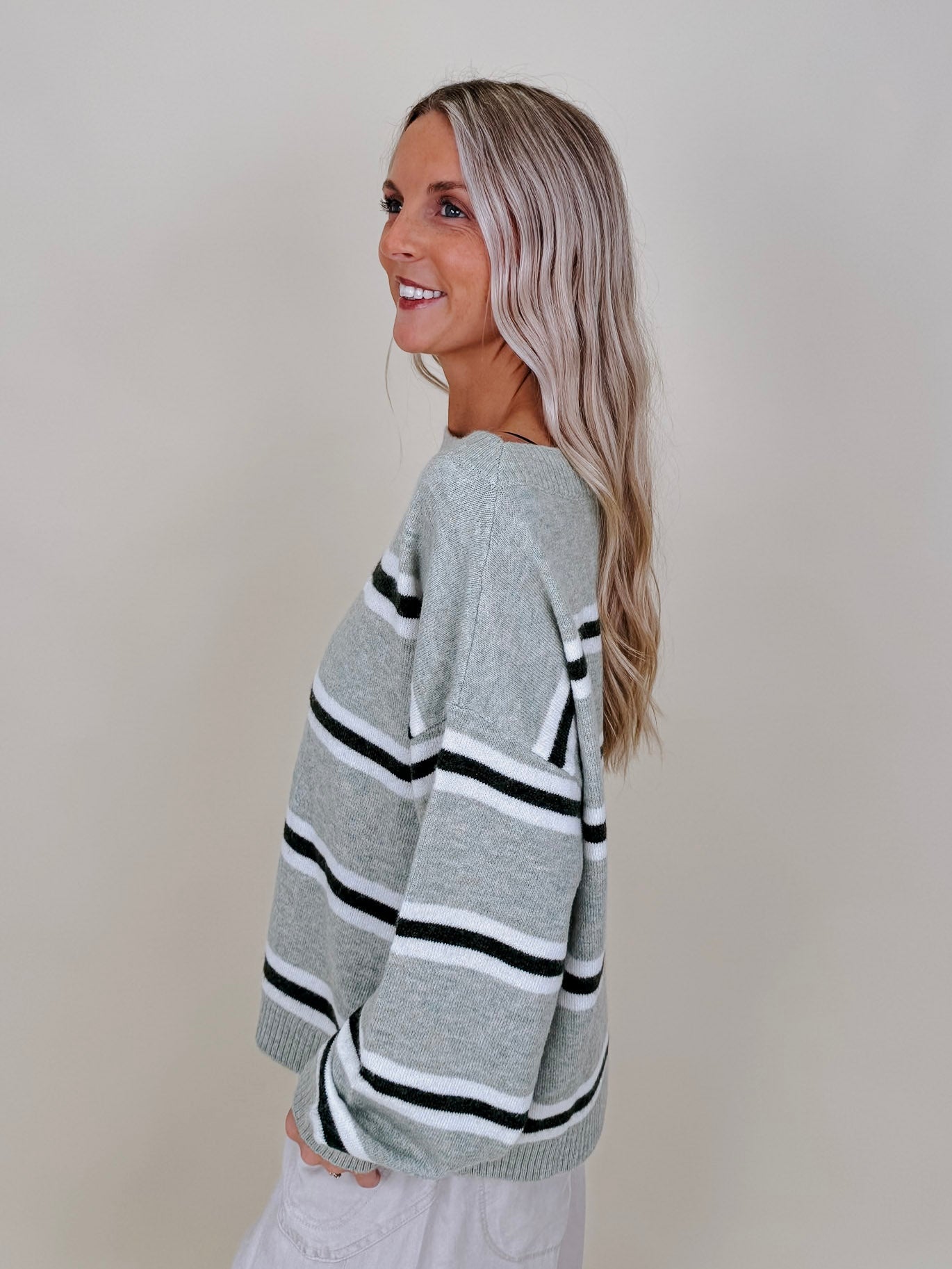 Birdie Boat Neck Sweater - PAPER DOLL