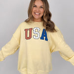 USA Pattern Graphic Sweatshirt - PAPER DOLL