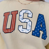 USA Pattern Graphic Sweatshirt - PAPER DOLL