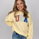 USA Pattern Graphic Sweatshirt - PAPER DOLL